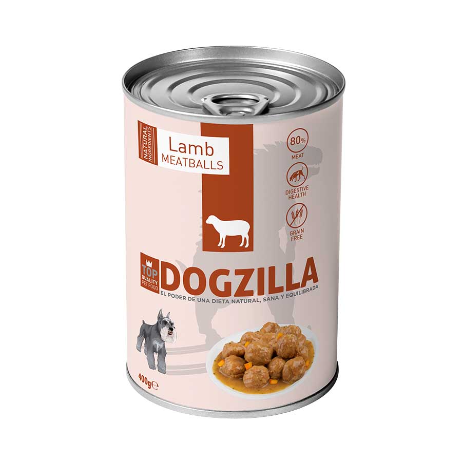 400 g  Dogzilla Almôndegas Cabrito lata para cães
