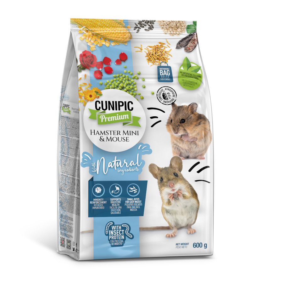 0.6 KG Cunipic Premium ração para hamsters e ratos