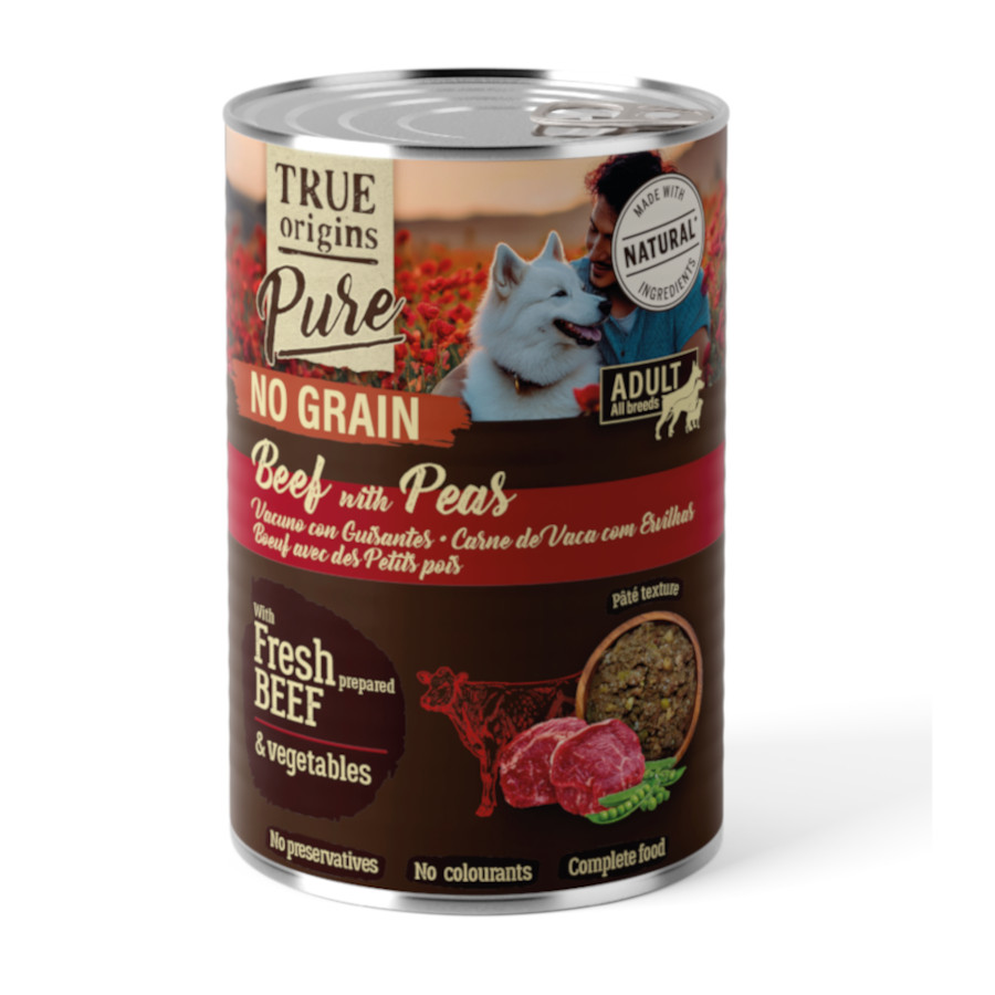 0.4 KG 400 g True Origins Pure Adulto Novilho lata para Cães