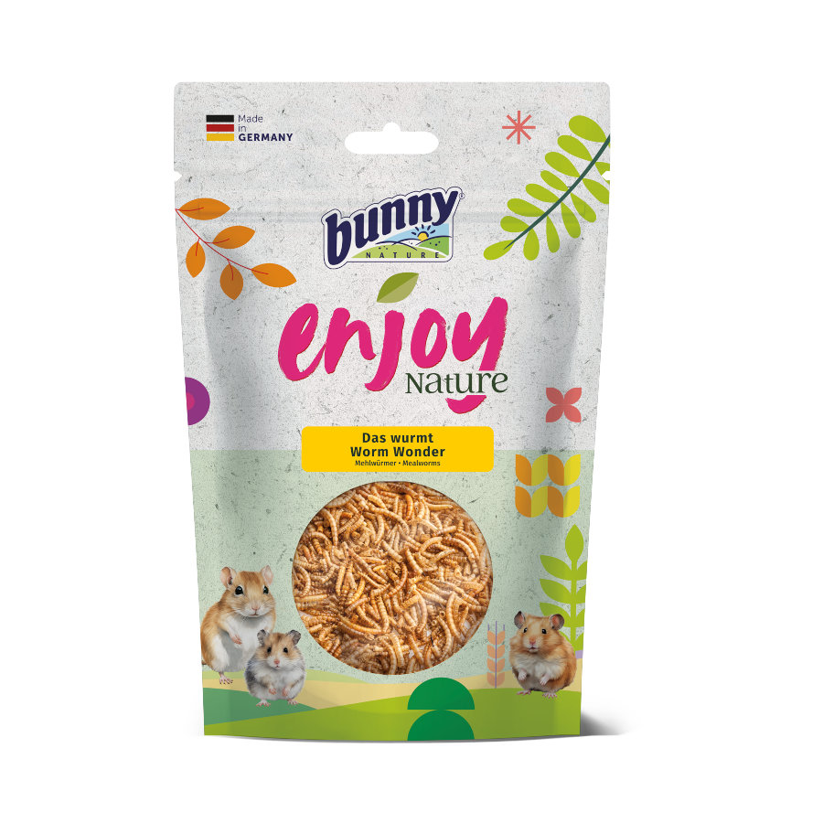 0.58 KG BunnyNature EnjoyNature Worm Wonder para conejos enanos y pequeños mamíferos