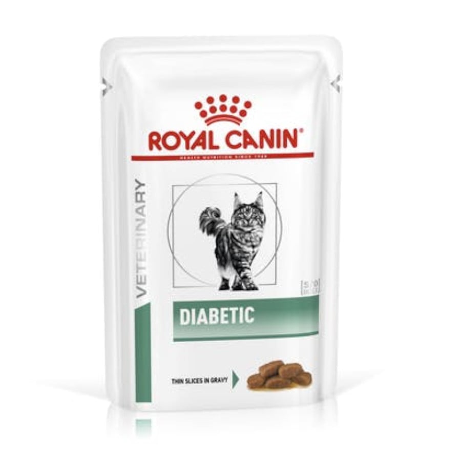 24 saquetas x 85 g Royal Canin Veterinary Diet Diabetic saqueta para gatos Pack poupança!