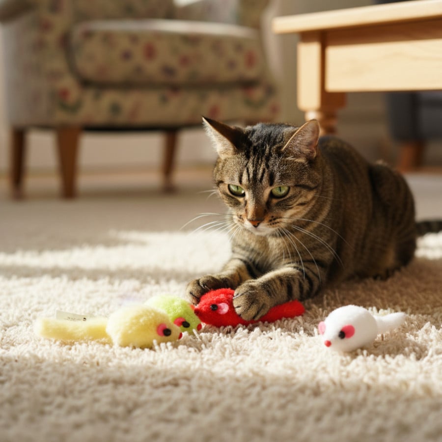 Tootoy! Comfort & Relax Brinquedo Ratos de Peluche para gatos