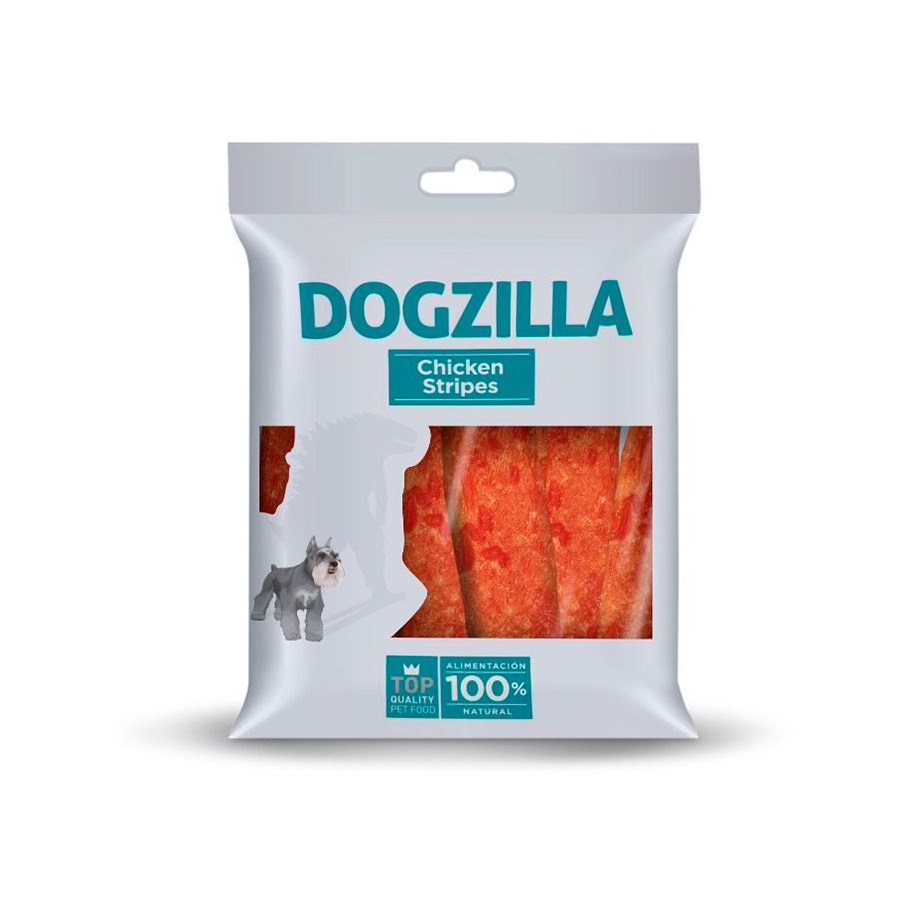 0.6 kg Dogzilla Tiras de frango para cães
