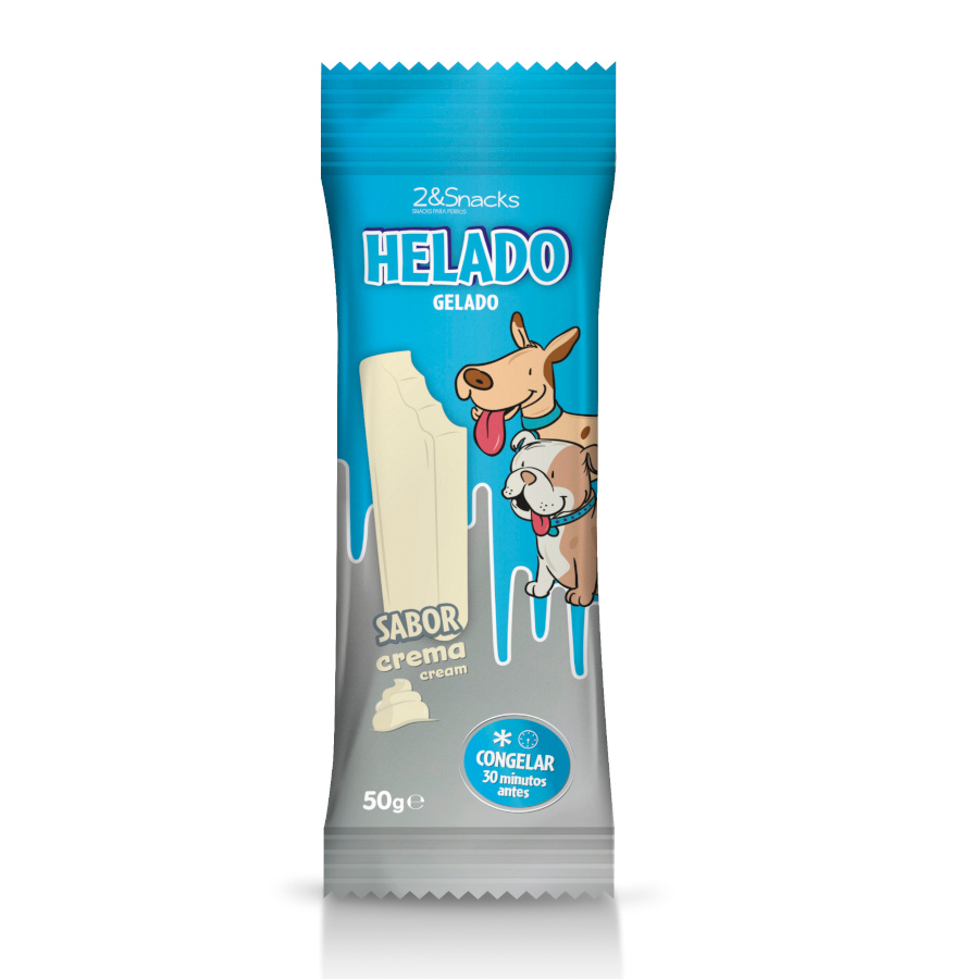 2&Snacks Gelado de creme para cães