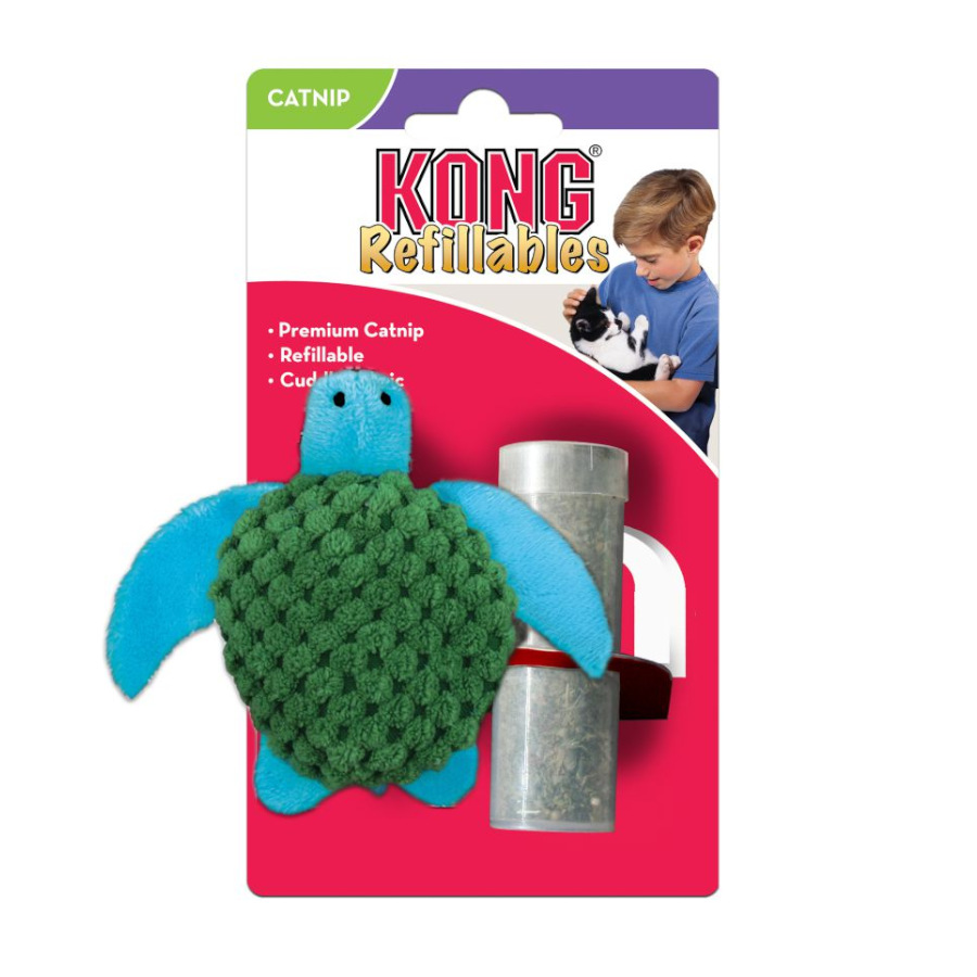 Kong Tartaruga Recarregável de Brinquedo para gatos