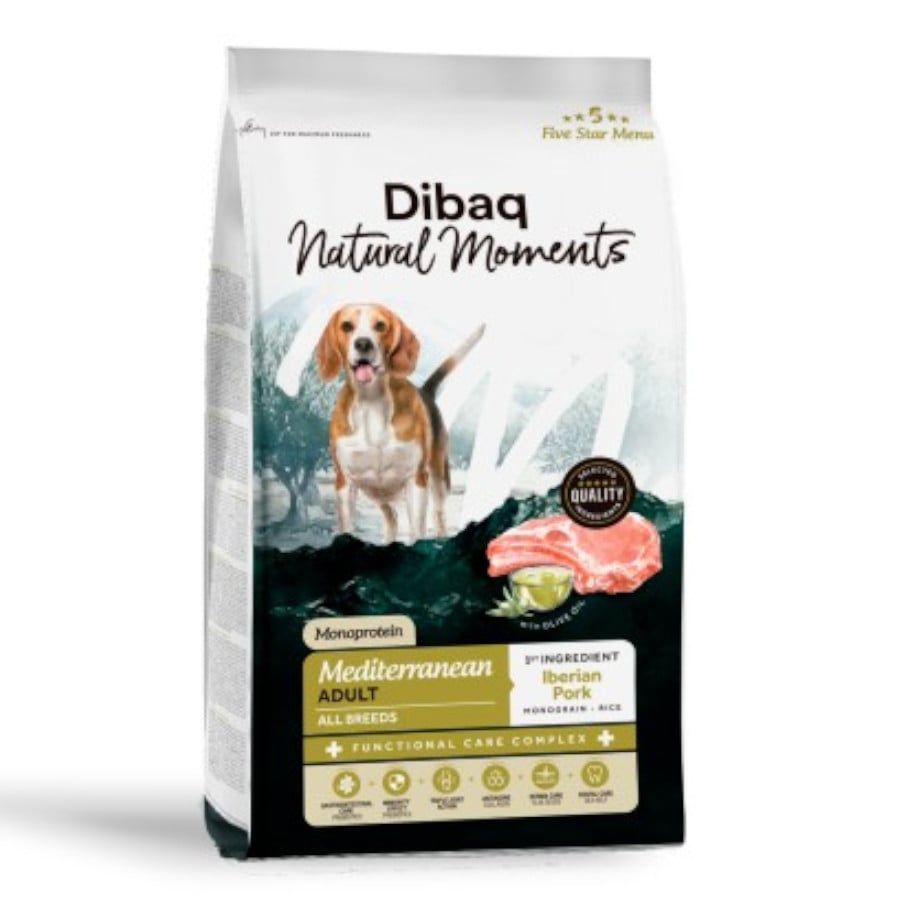 2 KG 2 kg Dibaq Natural Moments Pienso Cerdo Ibérico para perro