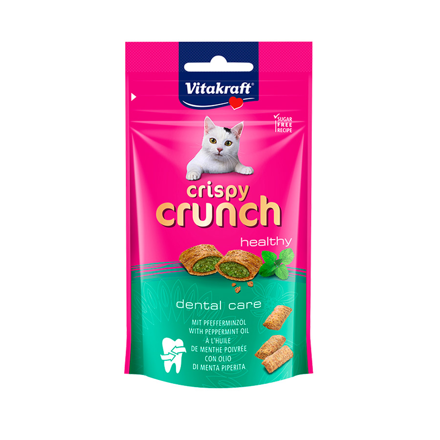0.36 kg Vitakraft Snacks Dentários Crispy Crunch para gatos