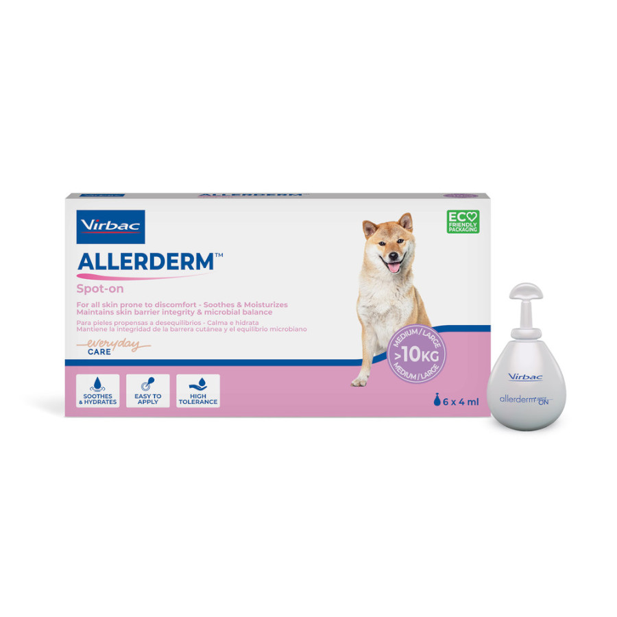 Virbac Allerderm Pipetas dermatológicas Allerderm Spot-On para cães e gatos