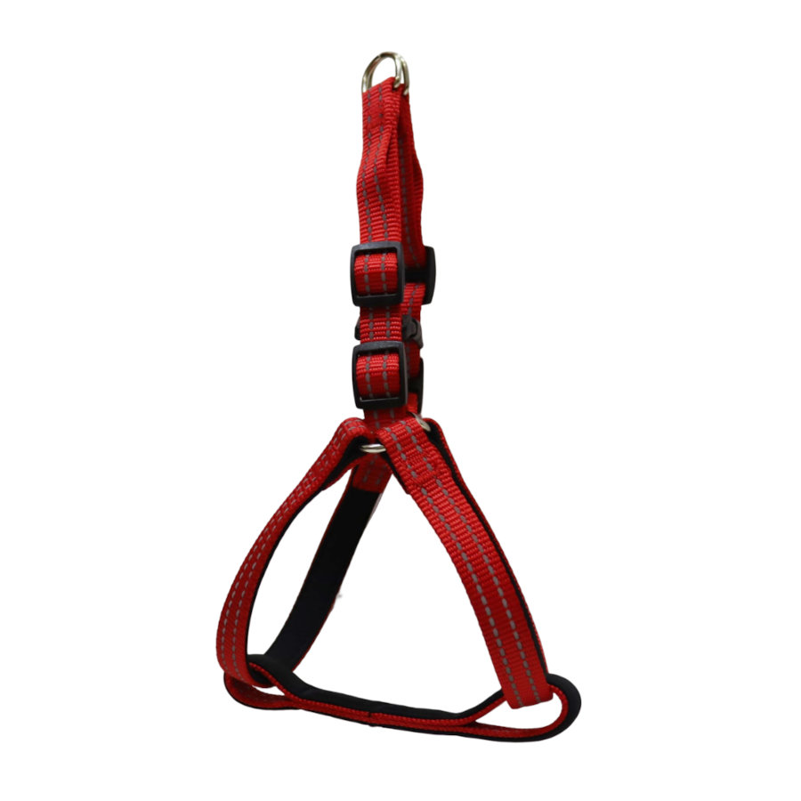 Gotoo Peitoral vermelho de nylon refletor para cães