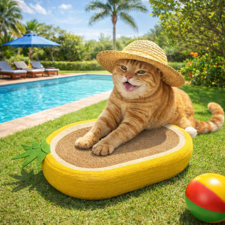 Arranhador de gato abacaxi Summer Vibes