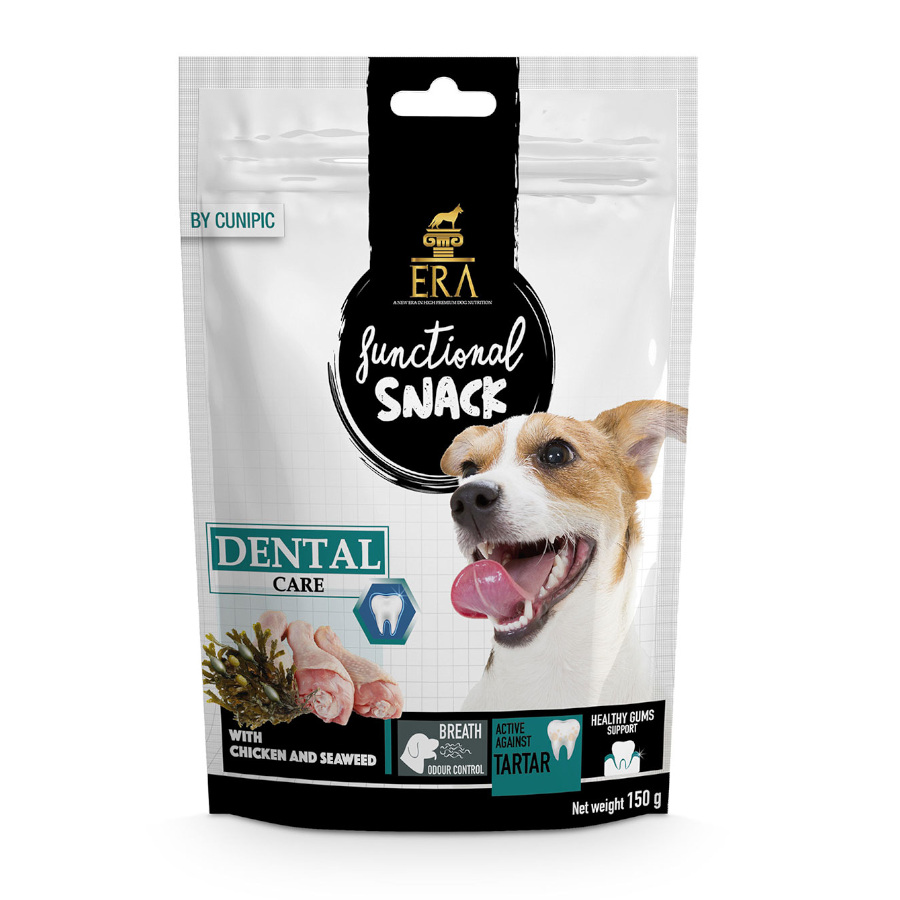 0.15 KG Era Snacks Dentários Functional Frango e Algas para cães