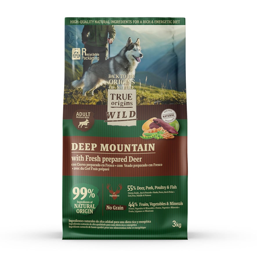 12 KG True Origins Wild Deep Mountain ração de veado para cães