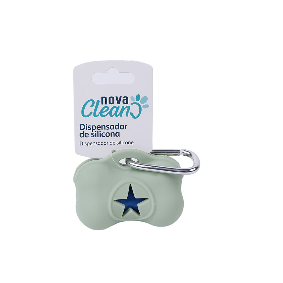 Nova Clean Porta Sacos de Silicone para cães