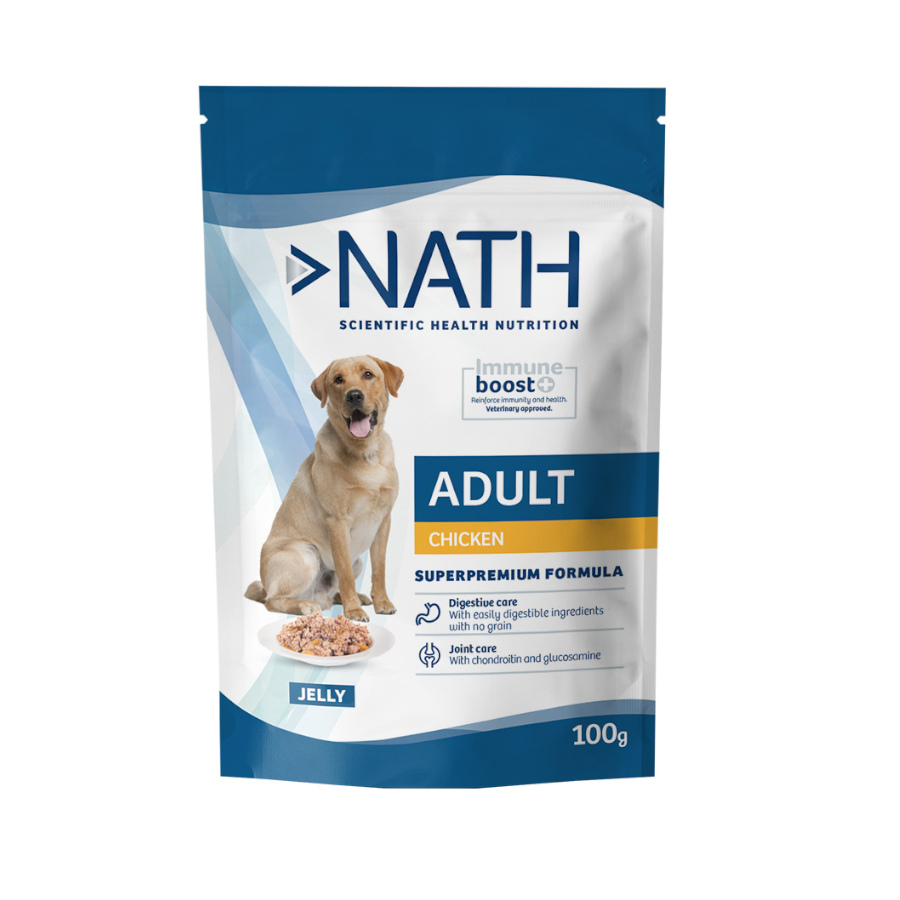 100 g Nath Adult Frango em Gelatina saquetas para cães