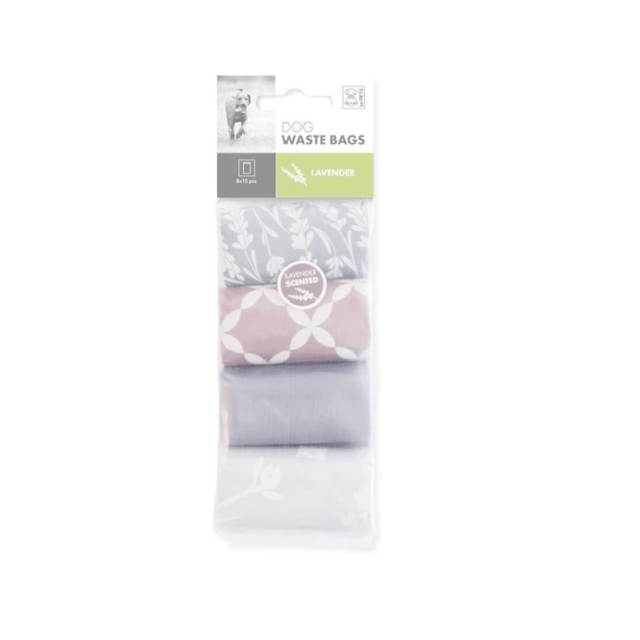 60 UN M-Pets Lavender Sacos Aromatizados para cocó de cães