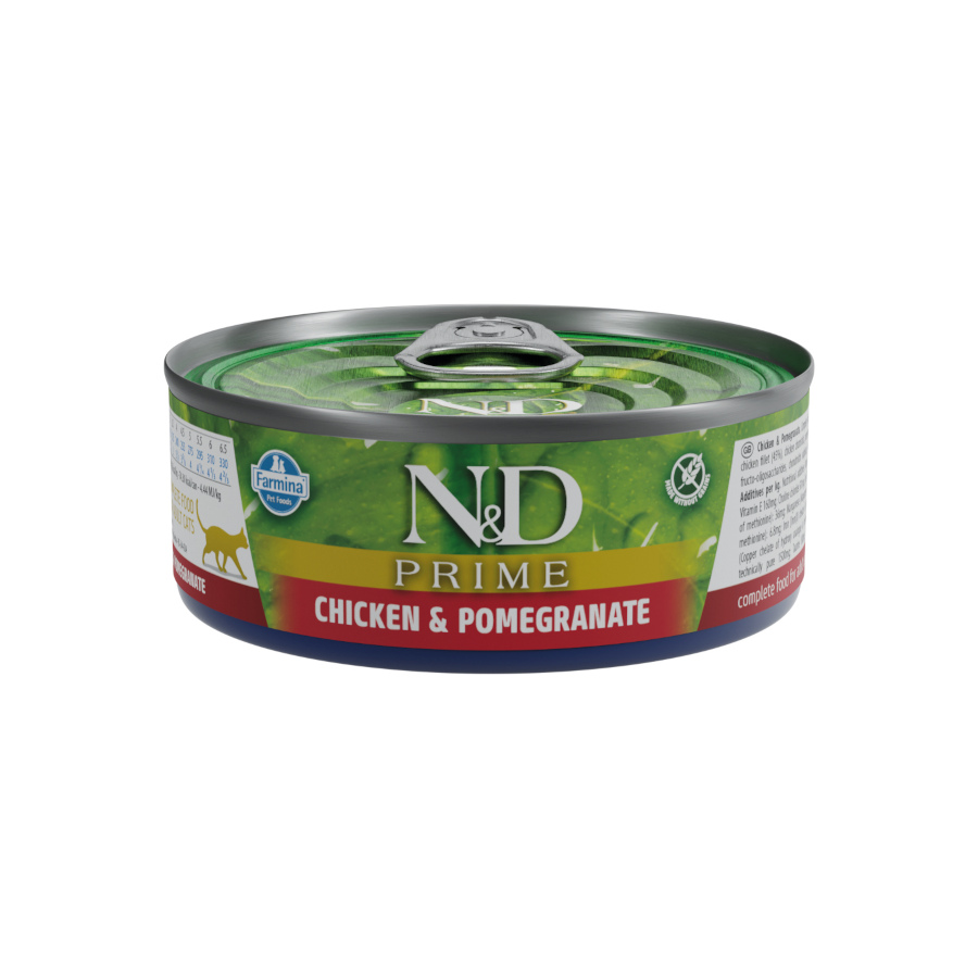 0.07 KG Farmina N&D Prime Frango e Romã lata para gatos