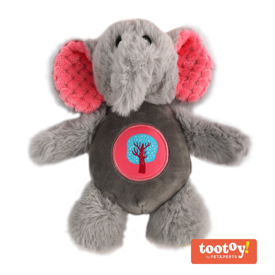 Tootoy! Noisy Elephant Cuddler peluche para cães