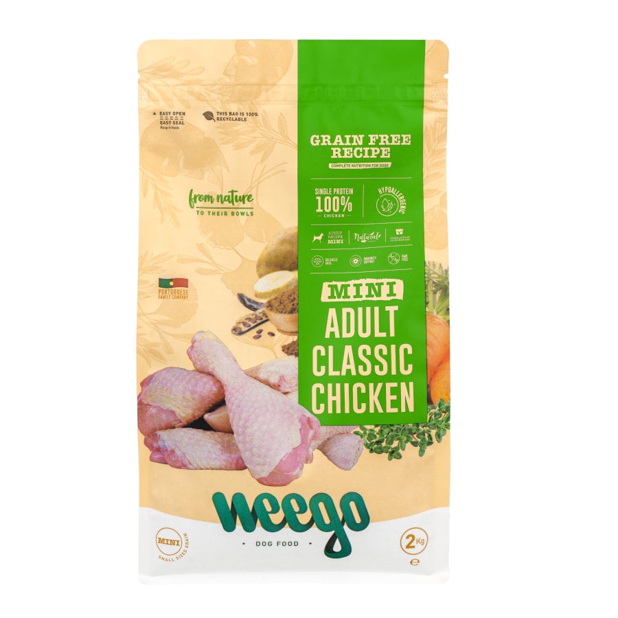 0.385 KG Weego Grain Free Mini Adult Classic Pollo pienso para perros