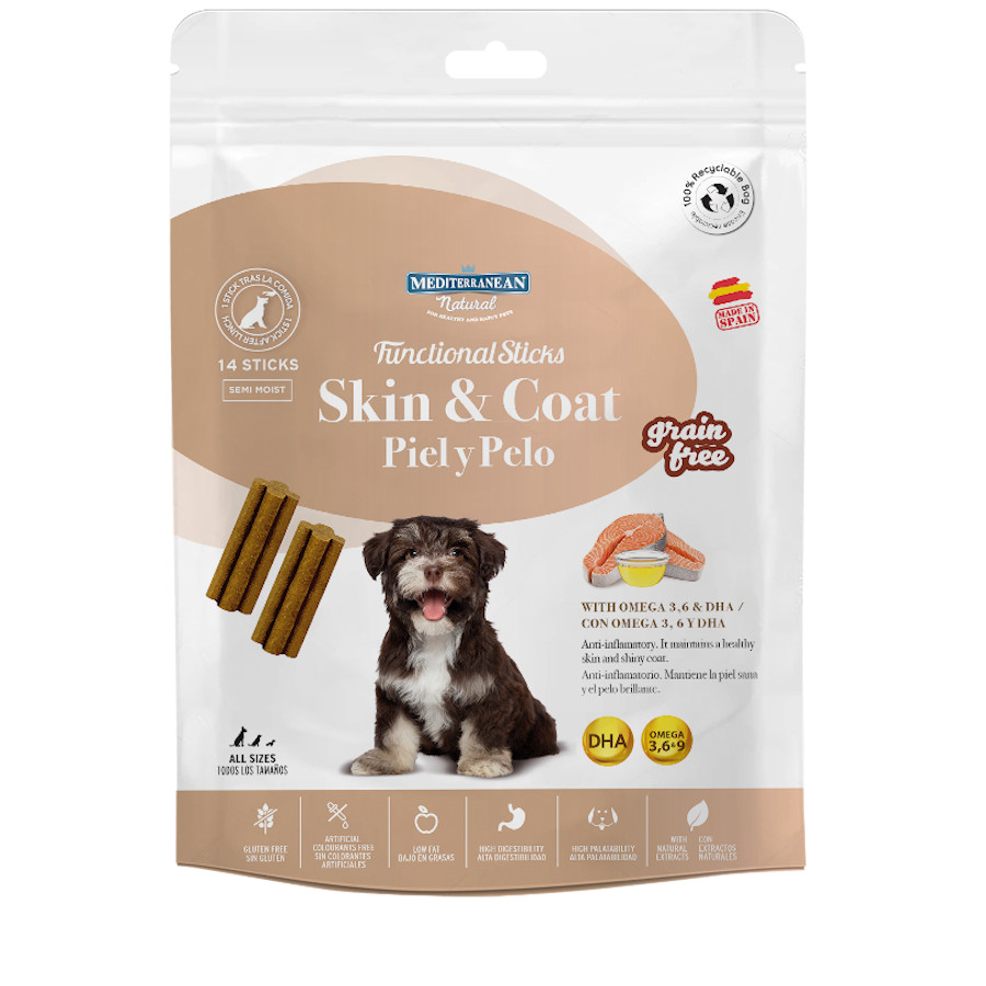 0.11 KG Serrano Sticks Functional Skin & Coat para cães