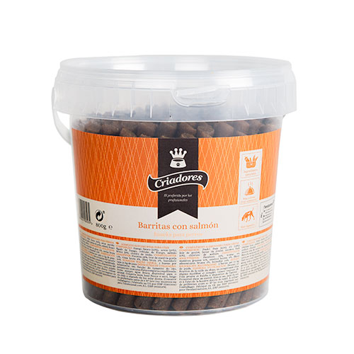 1.2 kg Criadores snack barritas com salmão para cães