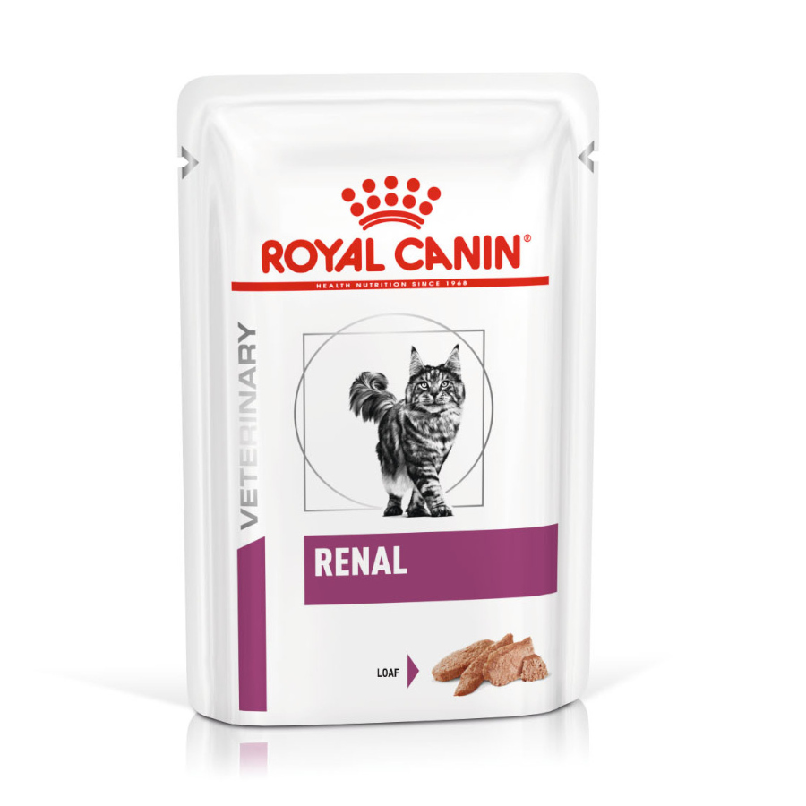 24 saquetas x 85 g Royal Canin Veterinary Renal Mousse Saqueta para gatos Pack poupança!