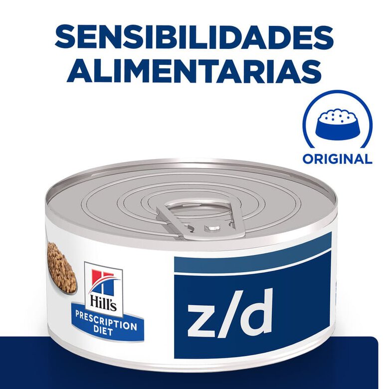 48 latas x 156 g Hill's Prescription Diet Food Sensitive lata z/d para gatos Pack poupança!