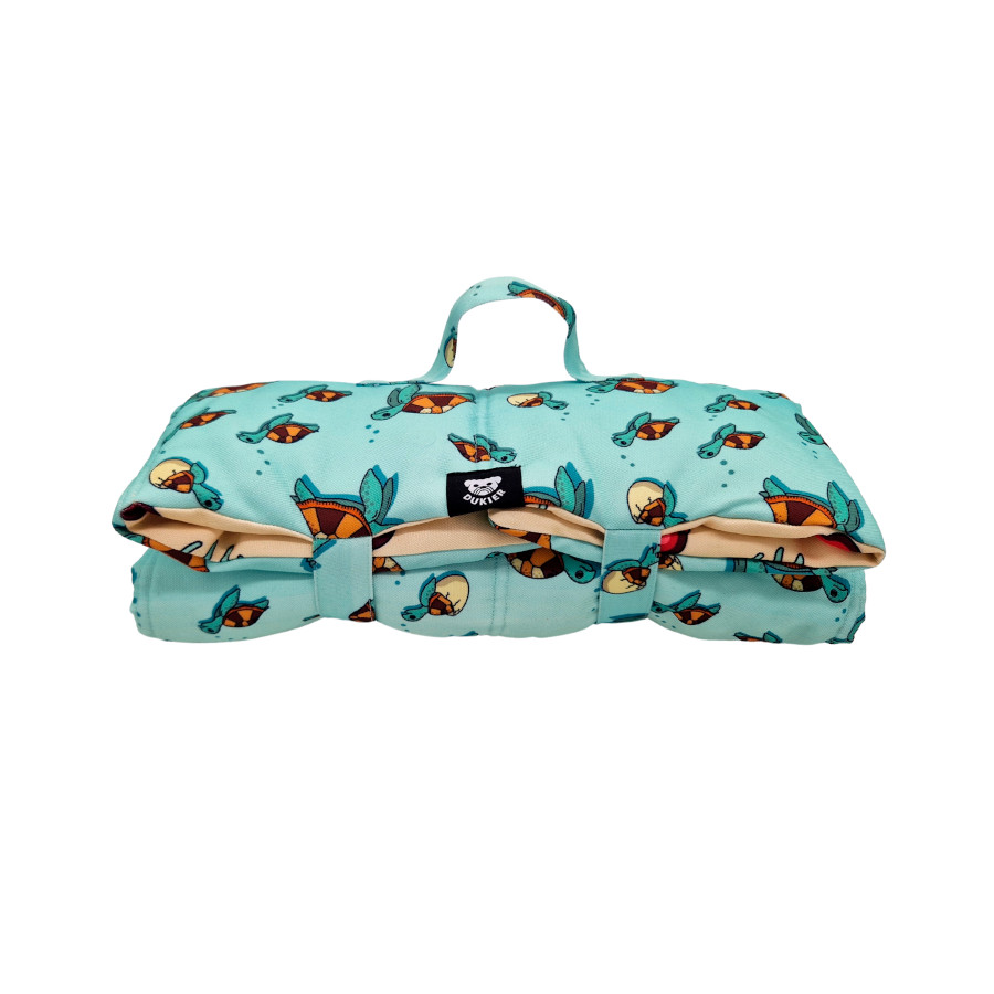 Dukier Manta de viagem com estampado de tartaruga para cães