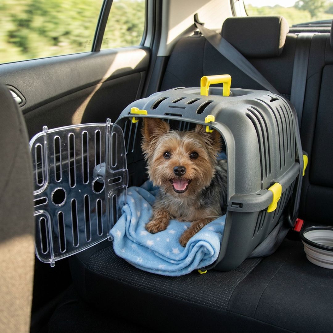 TK-Pet Barcelona Transportadora de plástico para cães e gatos