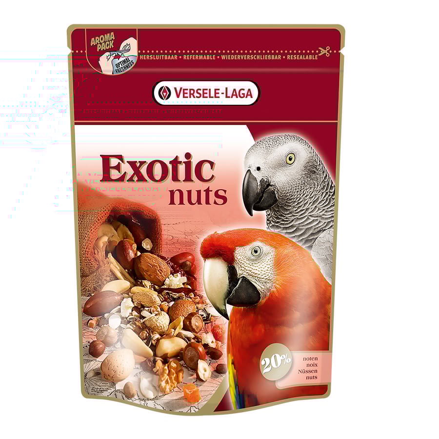 Verserle-Laga Exotic Nuts Snacks para papagaios