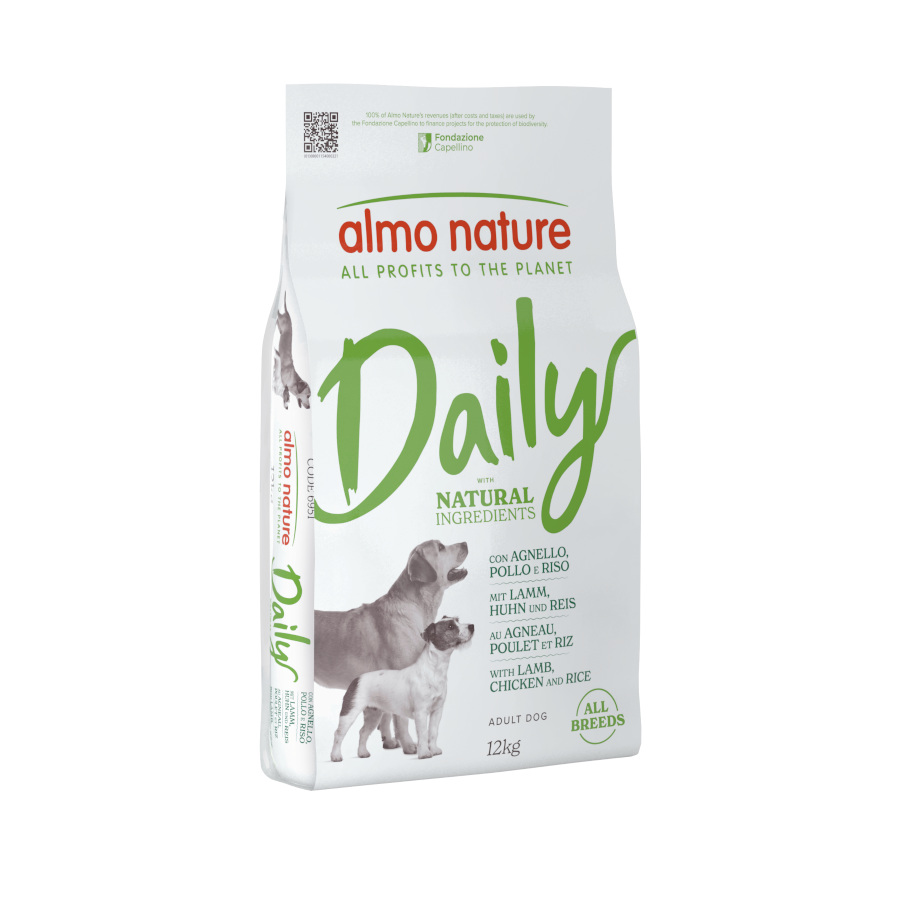 12 KG 12 kg Almo Nature Daily Maintenance Ração para cães Cordeiro com Frango e Arroz