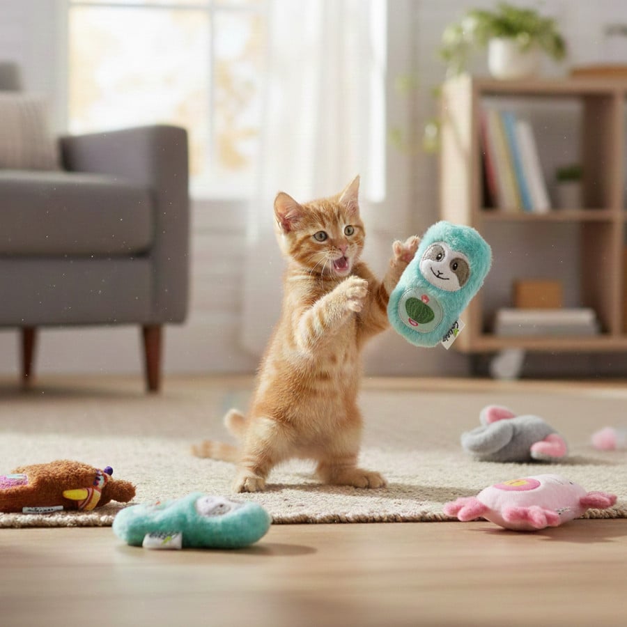 Tootoy! Comfort & Relax Peluches com catnip para gatos