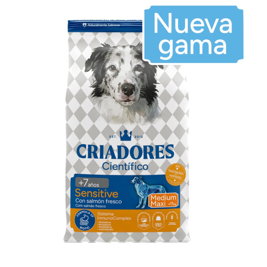2 x 3 kg Criadores Científico Light -46% conteúdo gordo Adulto Mini Frango Ração para cães Pack Poupança!