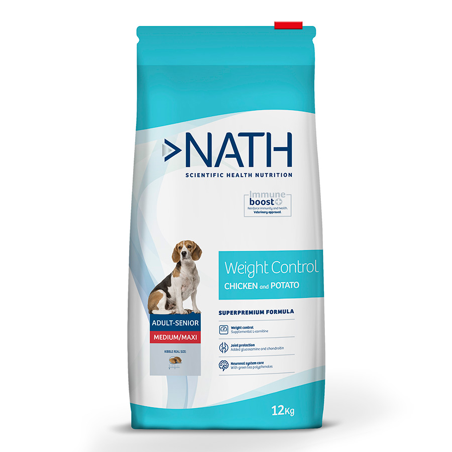 Nath Adult Medium Maxi Weight Control Frango ração para cães