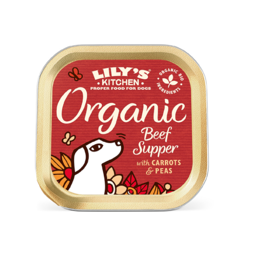 24 terrinas x 150 g Lily’s Kitchen Organic Terneira Terrina para cães Pack poupança!