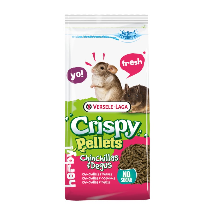 Versele-Laga Crispy Pellets ração para chinchilas e degus