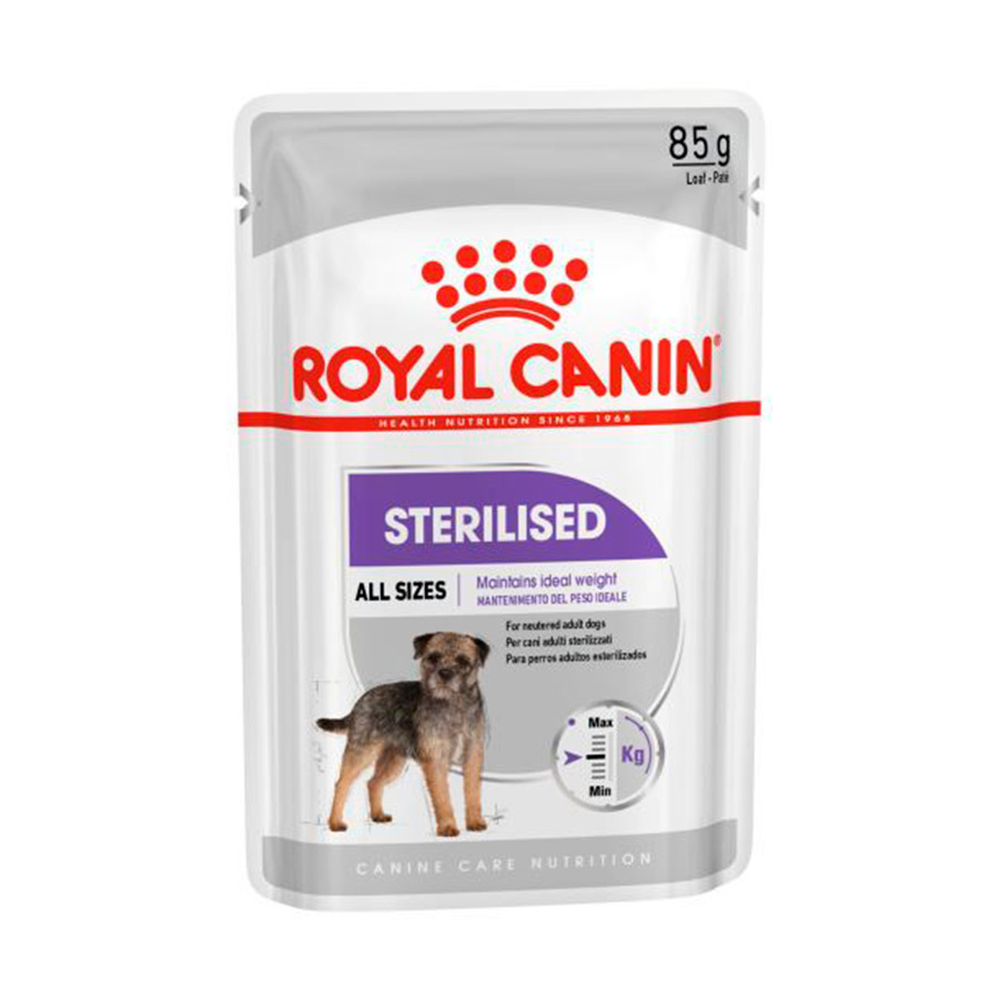 12 saquetas x 85 g Royal Canin Sterilised Patê em saquetas para cães Pack poupança!