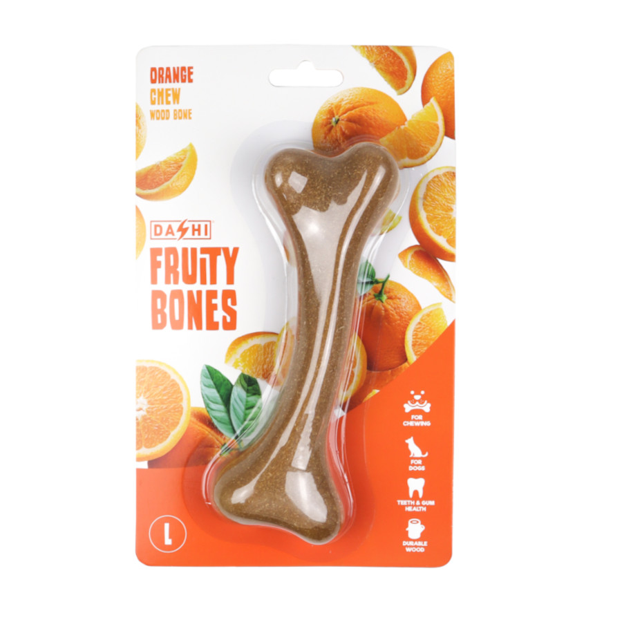 0.088 KG Dashi Fruity Bone Laranja Osso mastigável para cães