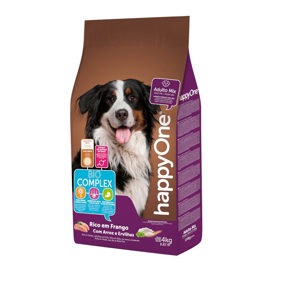 happyOne Mix Adult Ração de frango para cães