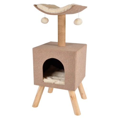 TK-Pet Amelia Arranhador com Cama Cubo para gatos