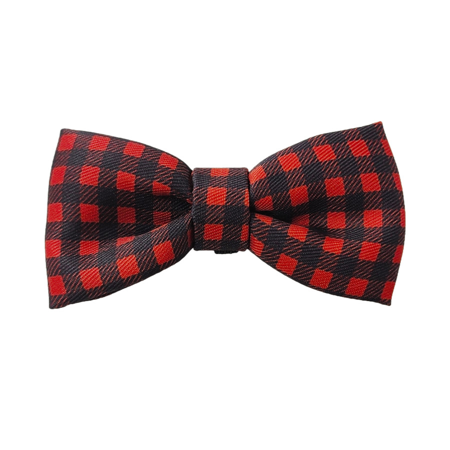 Gotoo Laço de padrão tartan para cães