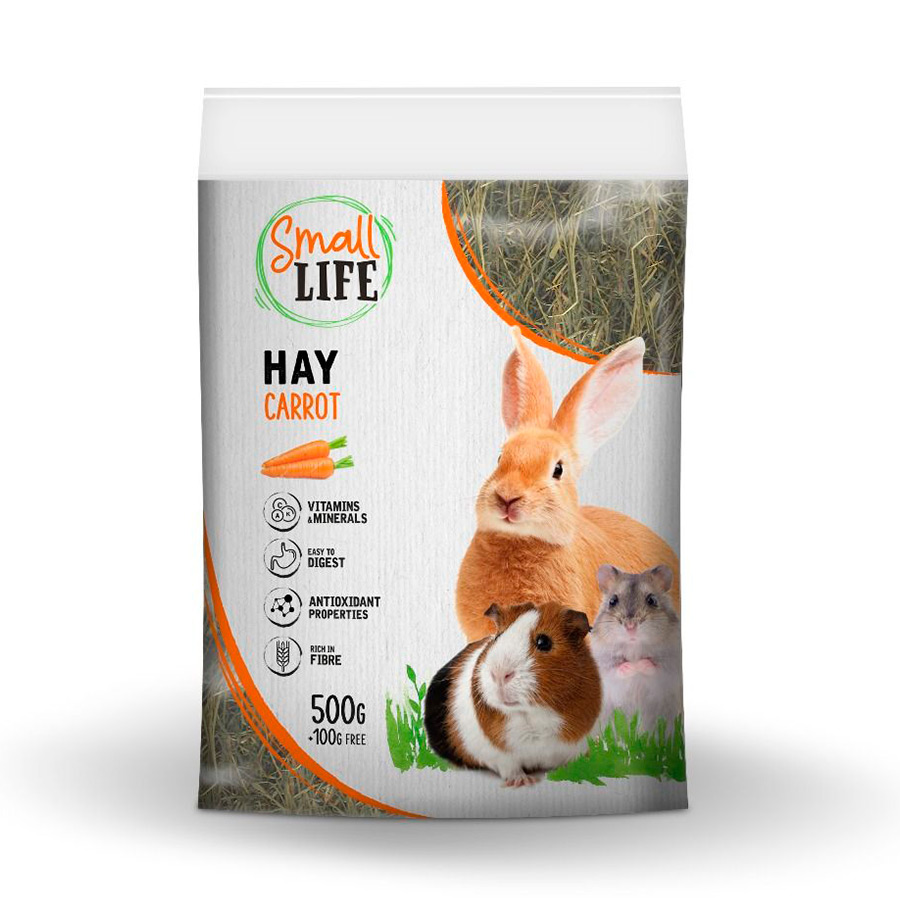 500 g  Small Life Feno de Cenoura para roedores