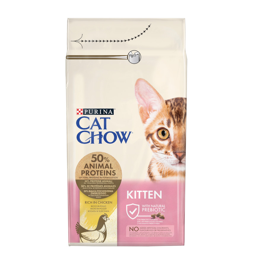 1.5 kg Cat Chow Kitten Ração para gatinhos