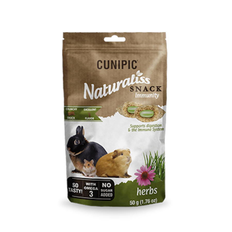0.05 KG Cunipic Naturaliss Immunity Petiscos de ervas para roedores