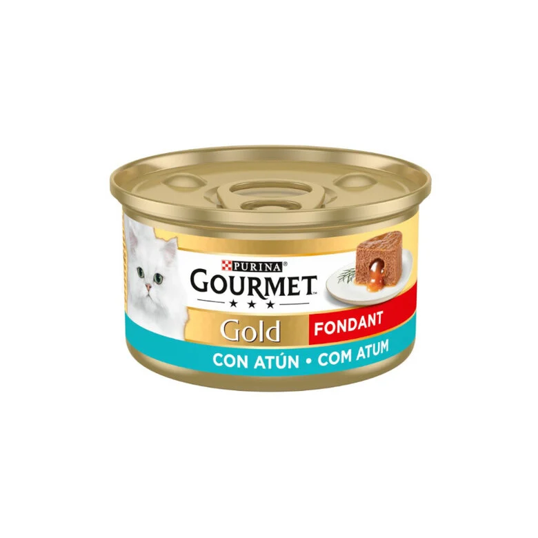 48 latas x 85 g Gourmet Gold Fondant Atum patê em lata para gatos Pack poupança!