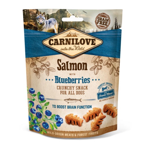 0.2 KG Carnilove Biscoitos Crunchy Salmão e Mirtilos para cães