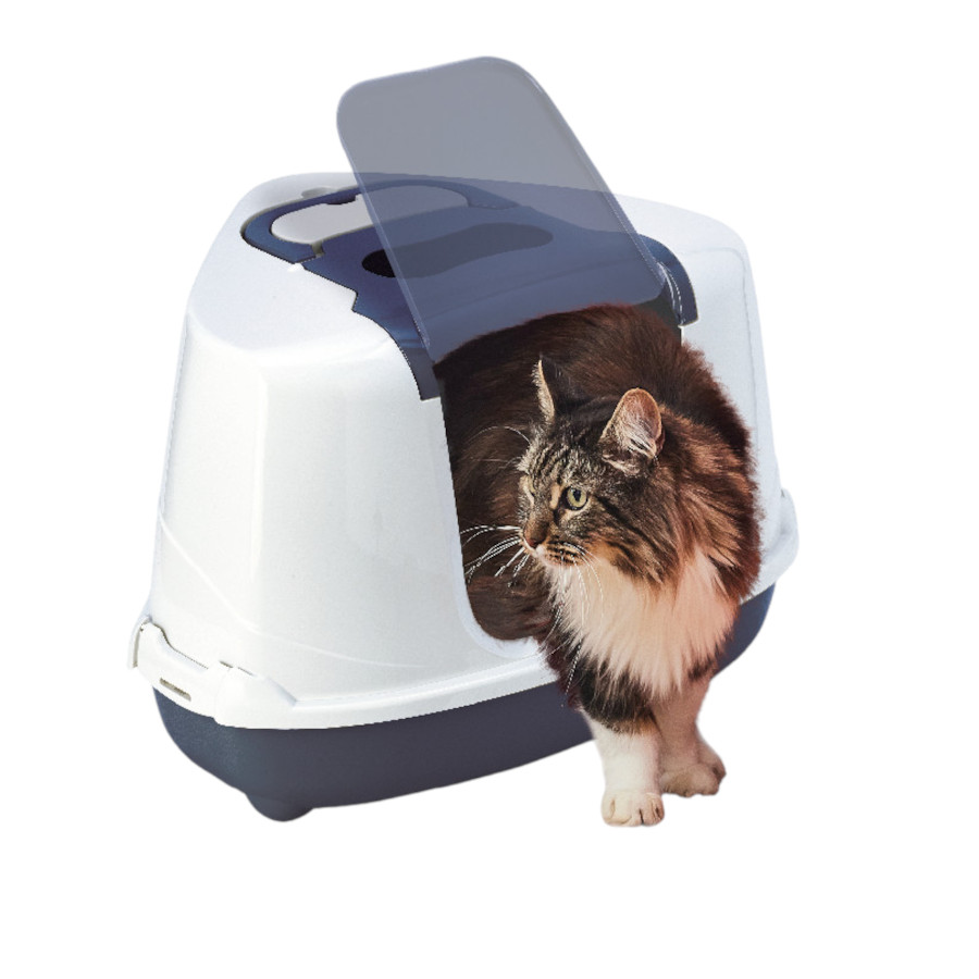 Nice Care Caixa de areia Flip Corner azul para Gatos