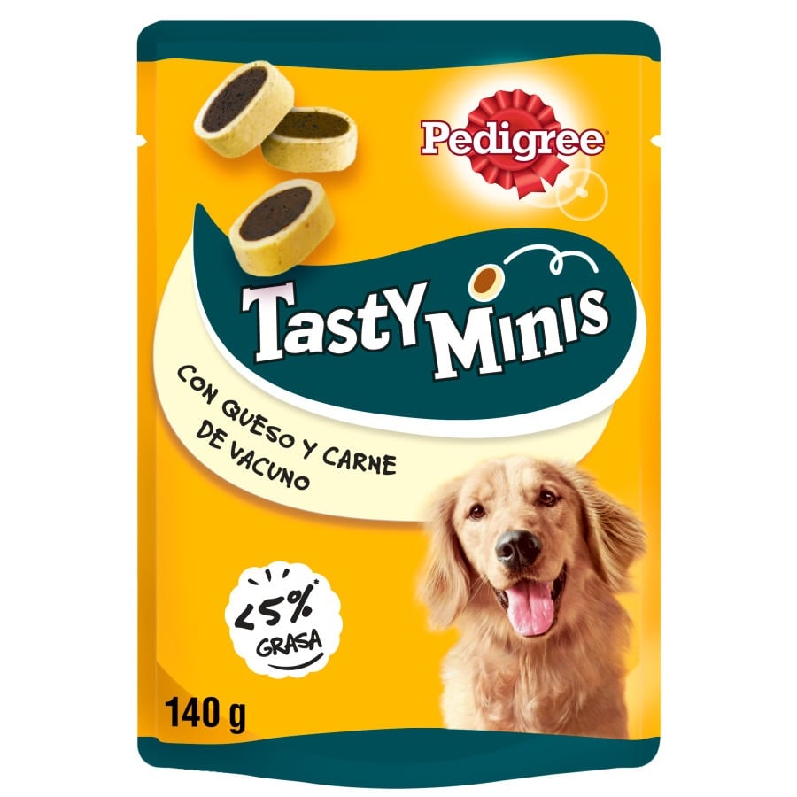 0.56 kg Pedigree Tasty Mini Snacks Sabor Queijo e Boi para Cães