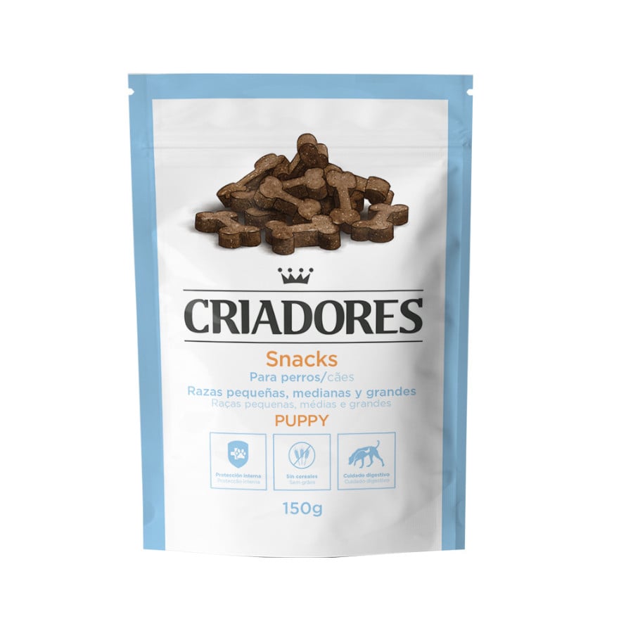 2 pacotes x 150 g Criadores Snacks Semi-húmidos de Salmão para cachorros Pack poupança!