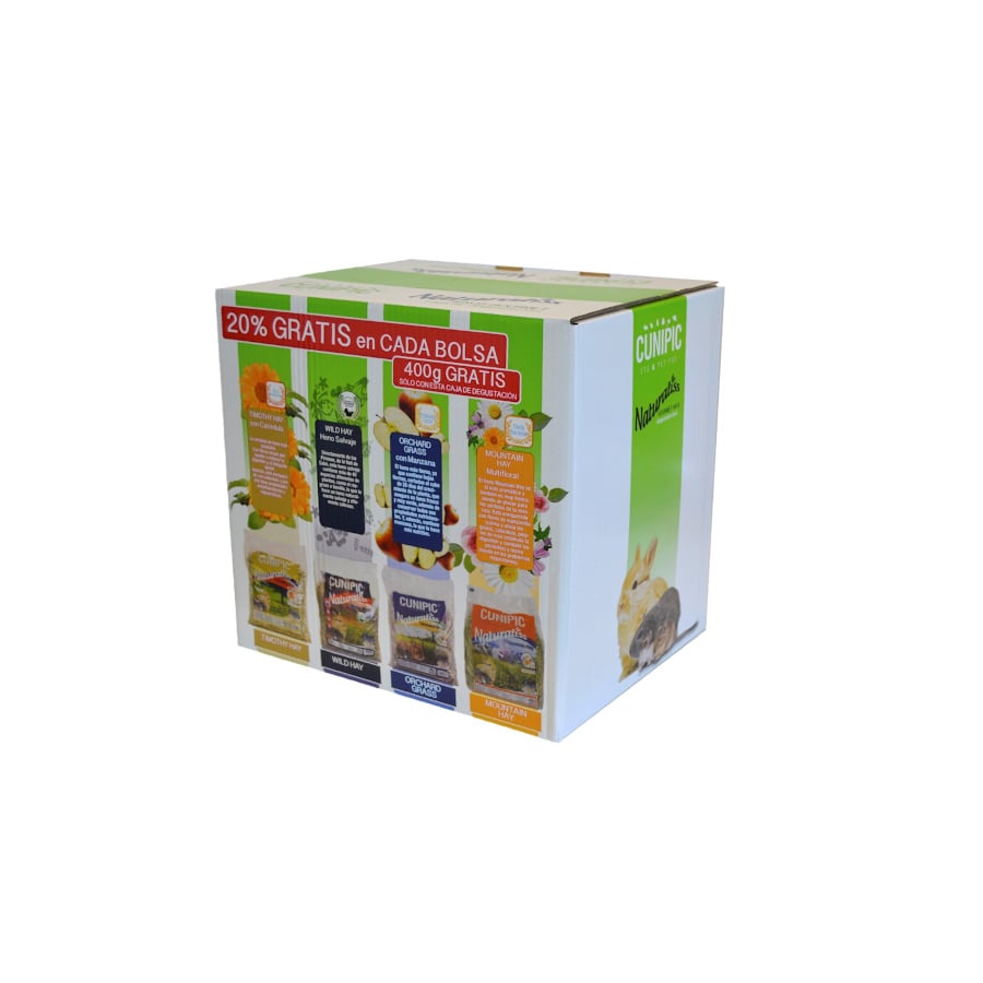 2 KG Cunipic Naturaliss Feno para roedores - Multipack 4