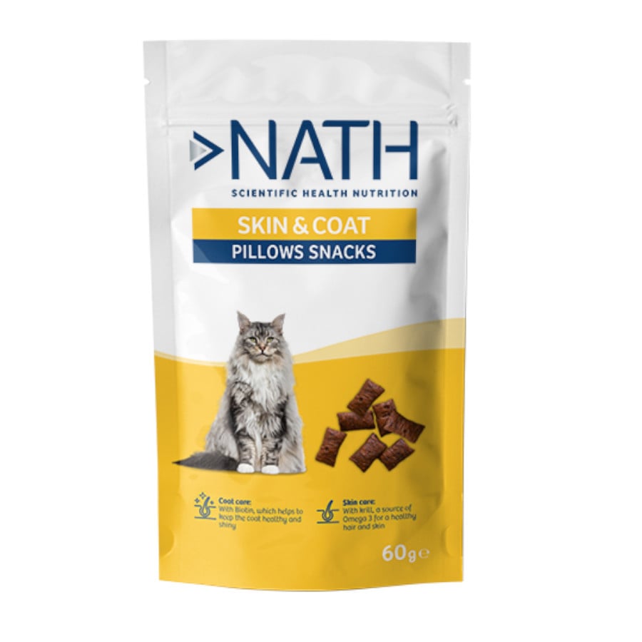 0.24 kg Nath Biscoitos Skin&Coat para gatos